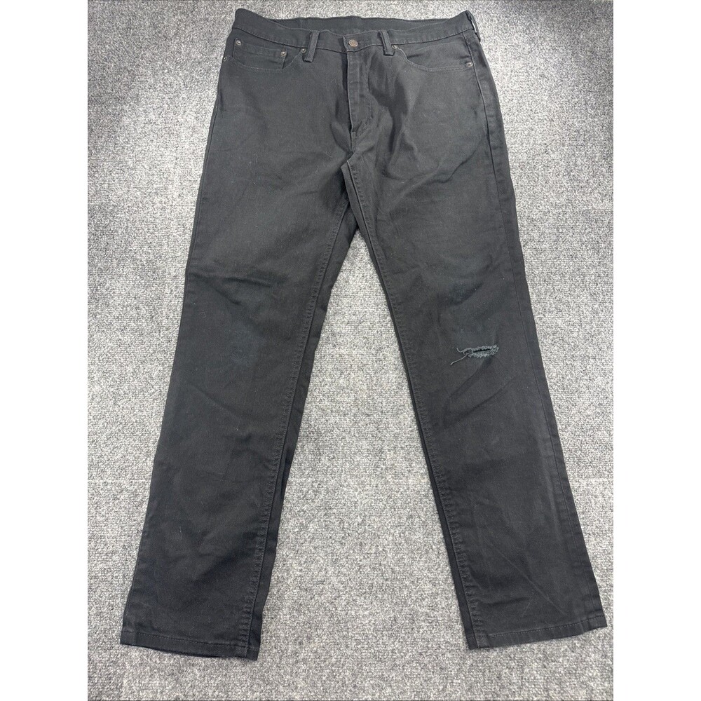 Levi’s 541 Athletic Taper Jeans Men W34 L32 Black Distressed Denim